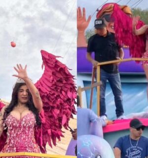 Video: A huevazos reciben a Karely Ruiz en Carnaval de Guaymas