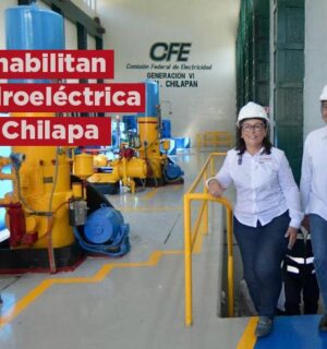 Rehabilitan Hidroeléctrica Chilapa en San Andrés Tuxtla