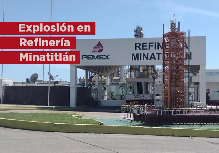 Trasciende explosión en refinería de Minatitlán; hay varios heridos