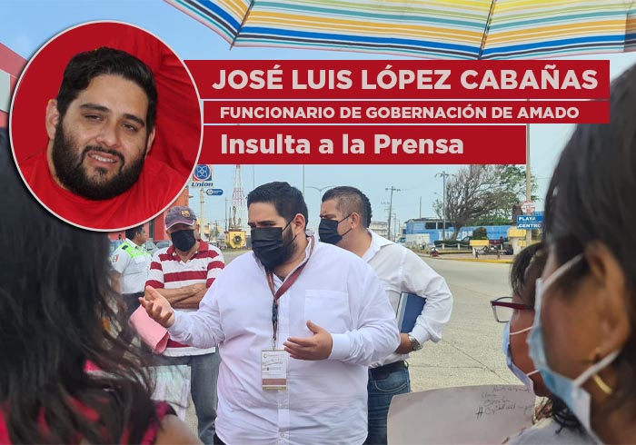 Empleado de Gobernación Municipal de Coatzacoalcos insulta a la prensa