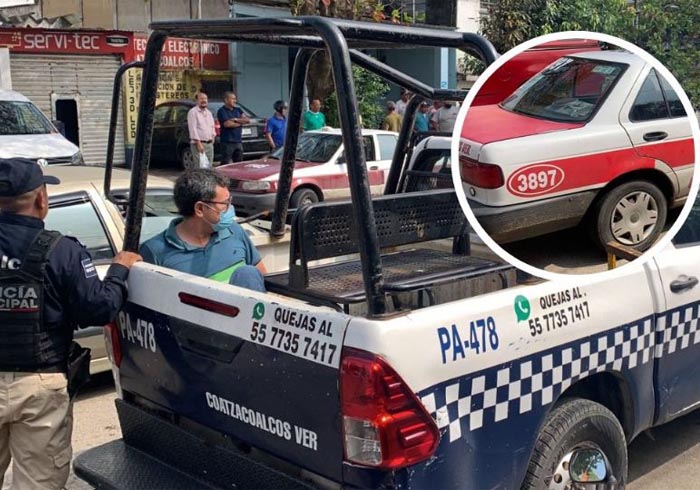 Detienen a taxista por presunto acoso en contra de un menor