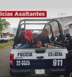 Policías municipales resultaron asaltantes