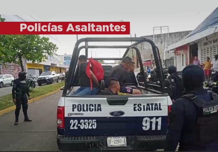 Policías municipales resultaron asaltantes