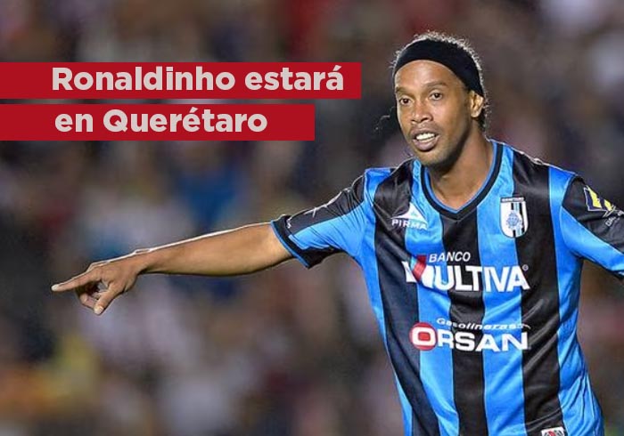 Ronaldinho confirma asistencia al estadio Corregidora