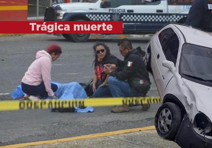 Choca mujer en moto; muere acompañante