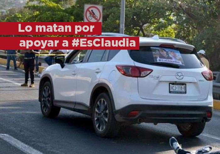 Pegaba calcomanías de #EsClaudia en Guerrero y lo matan