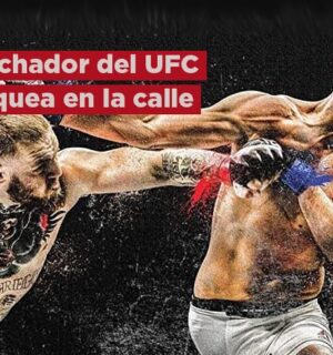 (VIDEO) Luchador de UFC noquea a una persona