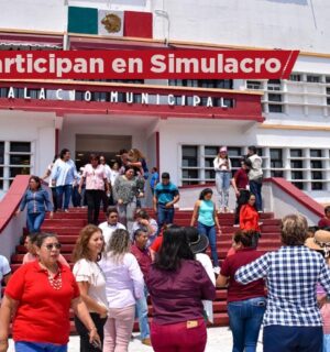 Participan más de 6 mil ciudadanos en el simulacro nacional