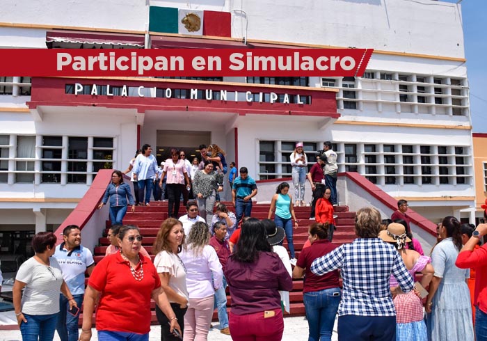 Participan más de 6 mil ciudadanos en el simulacro nacional