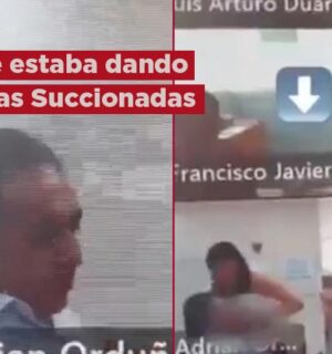 VIDEO: Captan a funcionario de salud en acto sexual