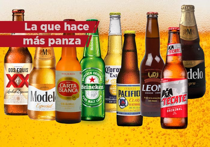 Las cervezas en México que te harán crecer más la panza