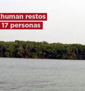 Exhuman restos de 17 en islote de Alvarado, Veracruz