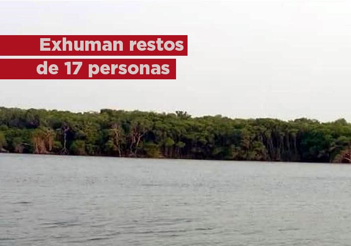 Exhuman restos de 17 en islote de Alvarado, Veracruz