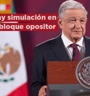 Se bajan candidatos y aliados del bloque opositor porque ya descubrieron la simulación: AMLO