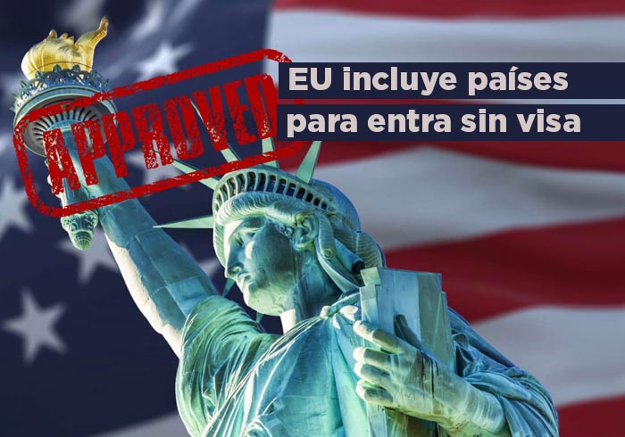 Cuáles son los países que incluyó Estados Unidos para entrar sin visa; ¿Está México?