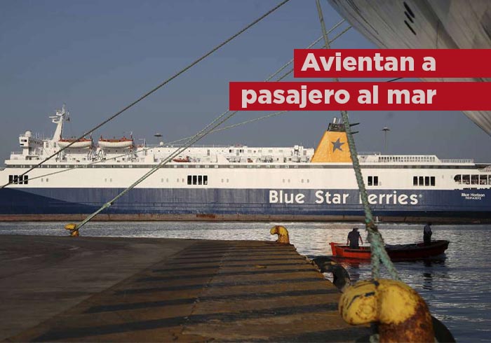 Por llegar tarde, tripulantes de un ferry avientan al mar a un pasajero y muere