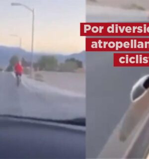 VIDEO: Jóvenes atropellan y provocan la muerte a ciclista por diversión