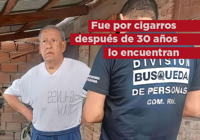 Hombre ‘fue por cigarros’ y lo hallan 30 años después