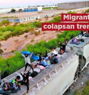 Nueva oleada de migrantes colapsa ruta del tren a EU