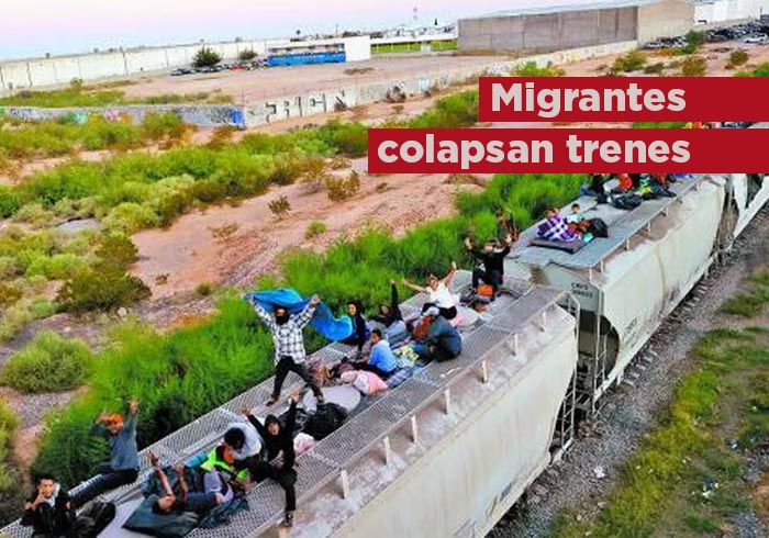 Nueva oleada de migrantes colapsa ruta del tren a EU