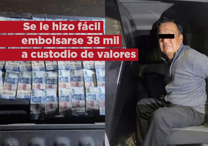 Se le cayeron los billetes