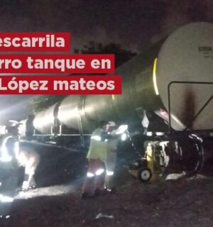 Descarrila carro tanque en la López Mateos