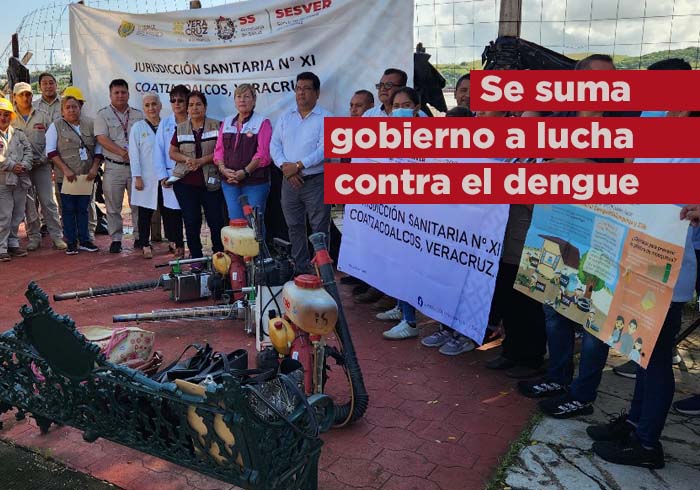 Se suma Gobierno de Coatzacoalcos a las acciones conjuntas para combatir el Dengue