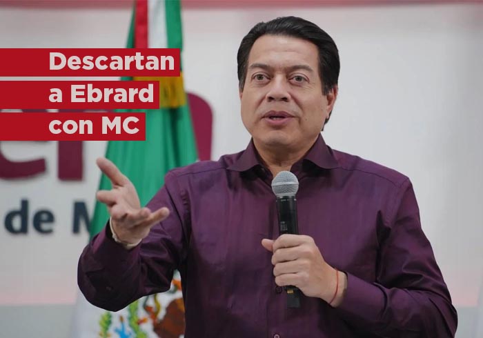 Mario Delgado descarta que Ebrard contienda como candidato de MC a la Presidencia