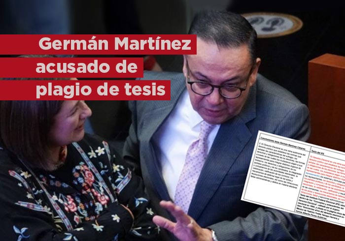 Germán Martínez acusado de plagio en su tesis