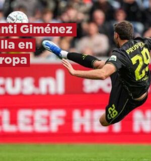 Santi Giménez brilla en Europa