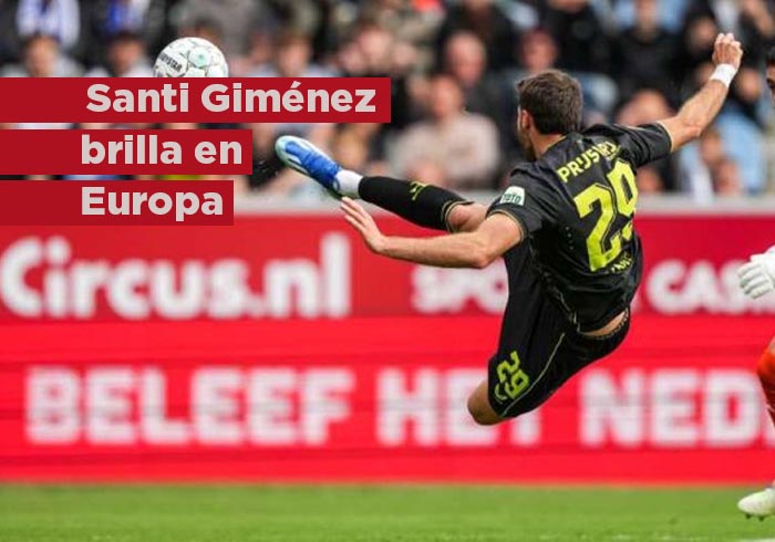 Santi Giménez brilla en Europa