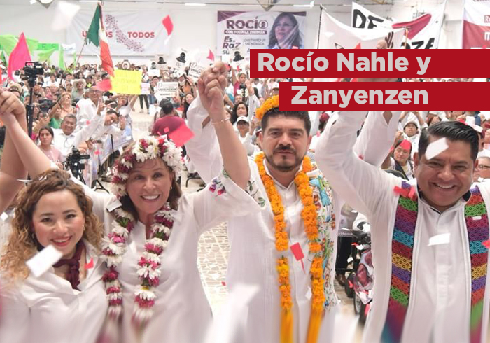 En unidad, Rocío Nahle y Zenyazen se suman por la continuidad de la cuarta transformación