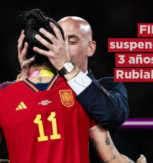 FIFA suspende tres años a Luis Rubiales por el beso a Jenni Hermoso