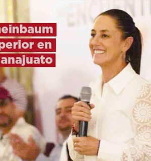 Presume Sheinbaum superioridad electoral de Morena en Guanajuato