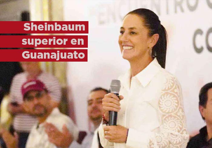 Presume Sheinbaum superioridad electoral de Morena en Guanajuato