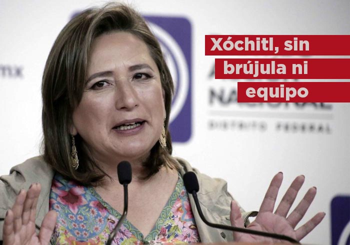 Xóchitl, sin brújula ni equipo