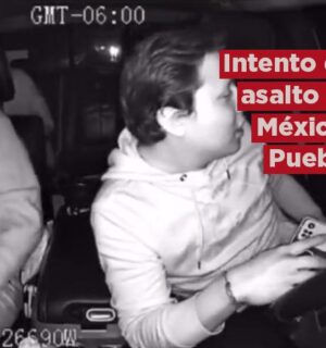 Video: Graban intento de asalto contra jóvenes en la México-Puebla; balean al conductor