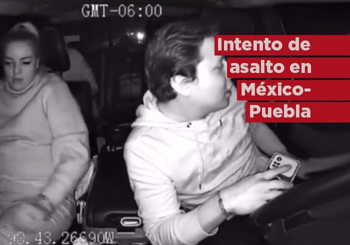 Video: Graban intento de asalto contra jóvenes en la México-Puebla; balean al conductor