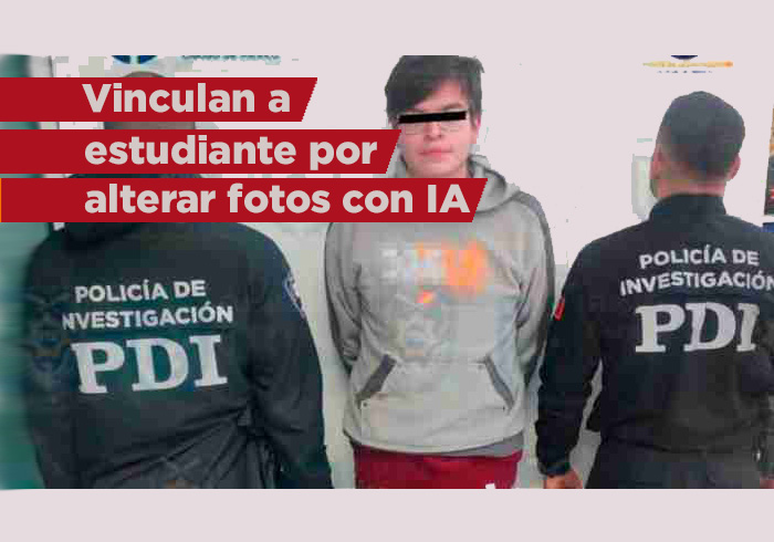 Vinculan a proceso a Diego «N» por editar con inteligencia artificial fotos de sus compañeras desnudas y venderlas