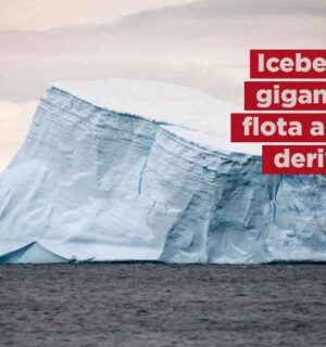 Monstruoso iceberg tan grueso como el Empire State flota a la deriva tras 30 años encallado