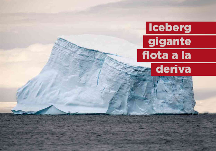 Monstruoso iceberg tan grueso como el Empire State flota a la deriva tras 30 años encallado