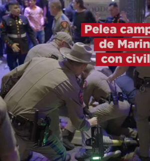 VIDEO: Marines arman pelea ‘campal’ con civiles en calles de Texas