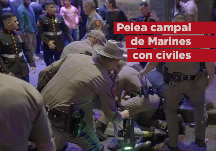 VIDEO: Marines arman pelea ‘campal’ con civiles en calles de Texas