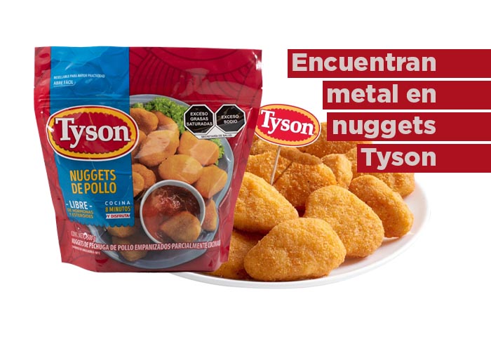 Tyson retira nuggets con forma de dinosaurio; ¡encuentran trozos de metal!