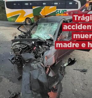 Trágica víspera de Navidad; mueren madre e hija en accidente en la carretera Transístmica