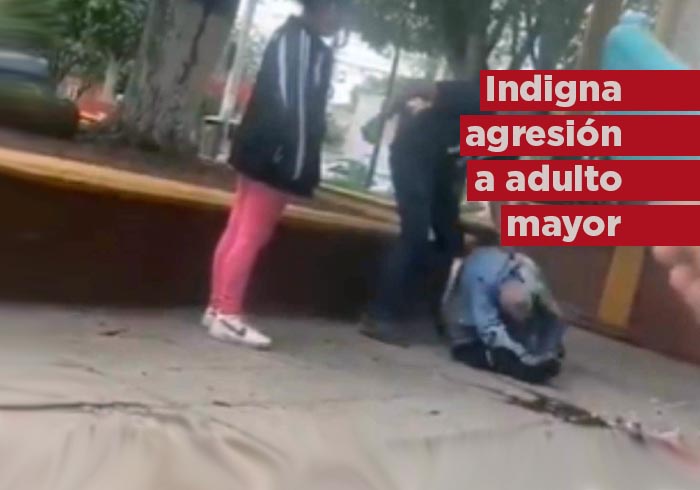 VIDEO: Indigna agresión de un hombre a un adulto mayor en Querétaro