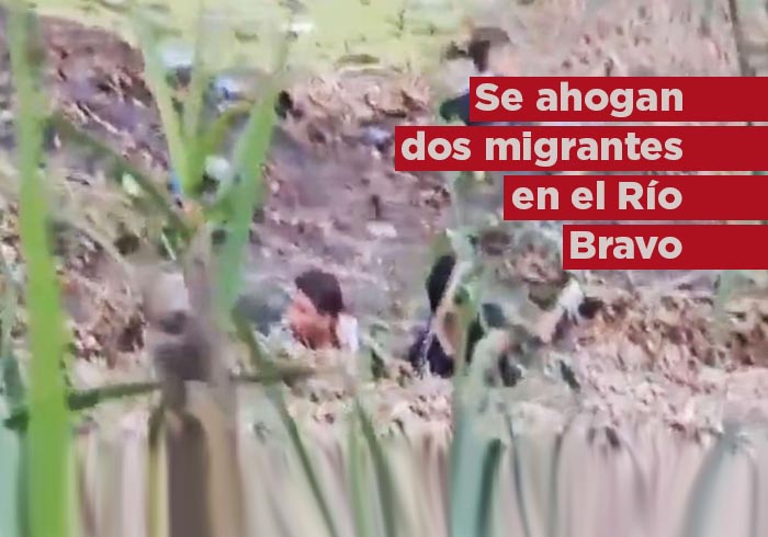 Video: Captan momento en que migrantes se ahogan en fango del Río Bravo