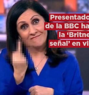 Video| Presentadora de la BBC hace la ‘Britney-señal’ antes de iniciar noticiero