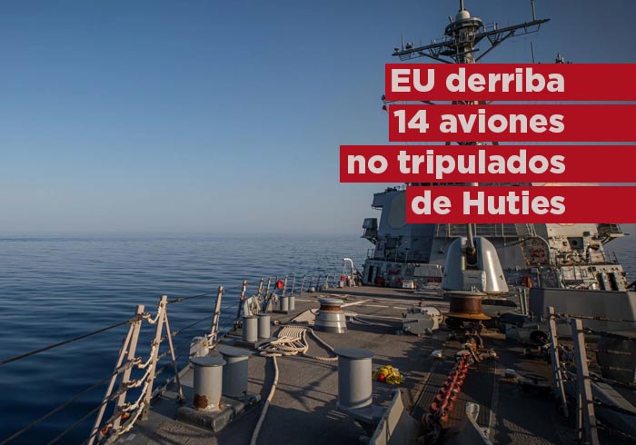 Ejército de EU derriba 14 aviones no tripulados