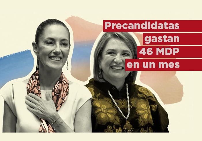 Gastan 46 mdp en un mes de precampaña presidencial